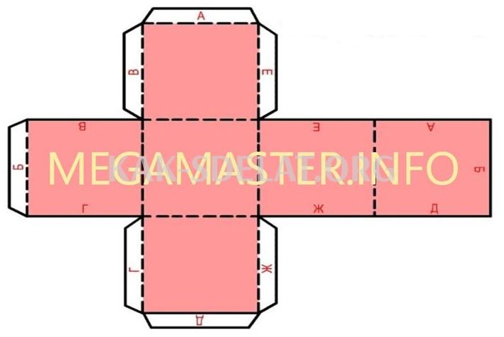 Как сделать из бумаги куб без клея