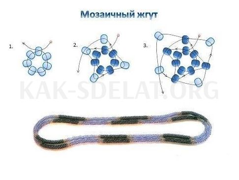 Как сделать воздушное колье из бисера