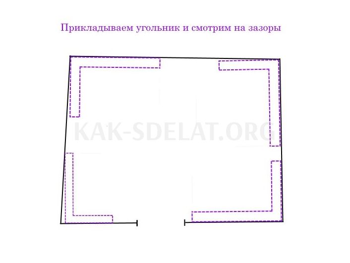 Как сделать угольник 90 градусов своими руками