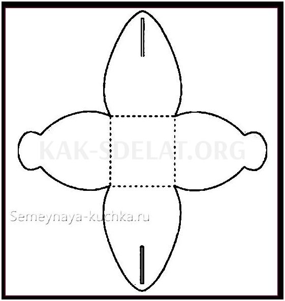 Как сделать коробку сердечко из бумаги