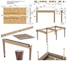 Как сделать стол раздвижной своими руками